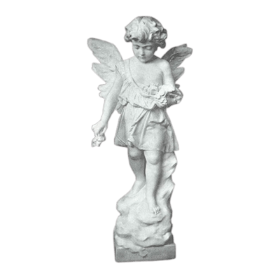 Tranquil Angel Granite Statue V